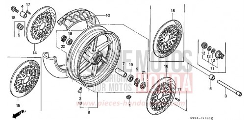 RUOTA ANTERIORE (1) CBR900RRS di 1995